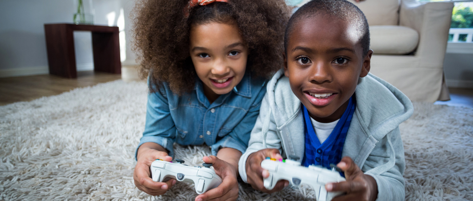 child playing video games